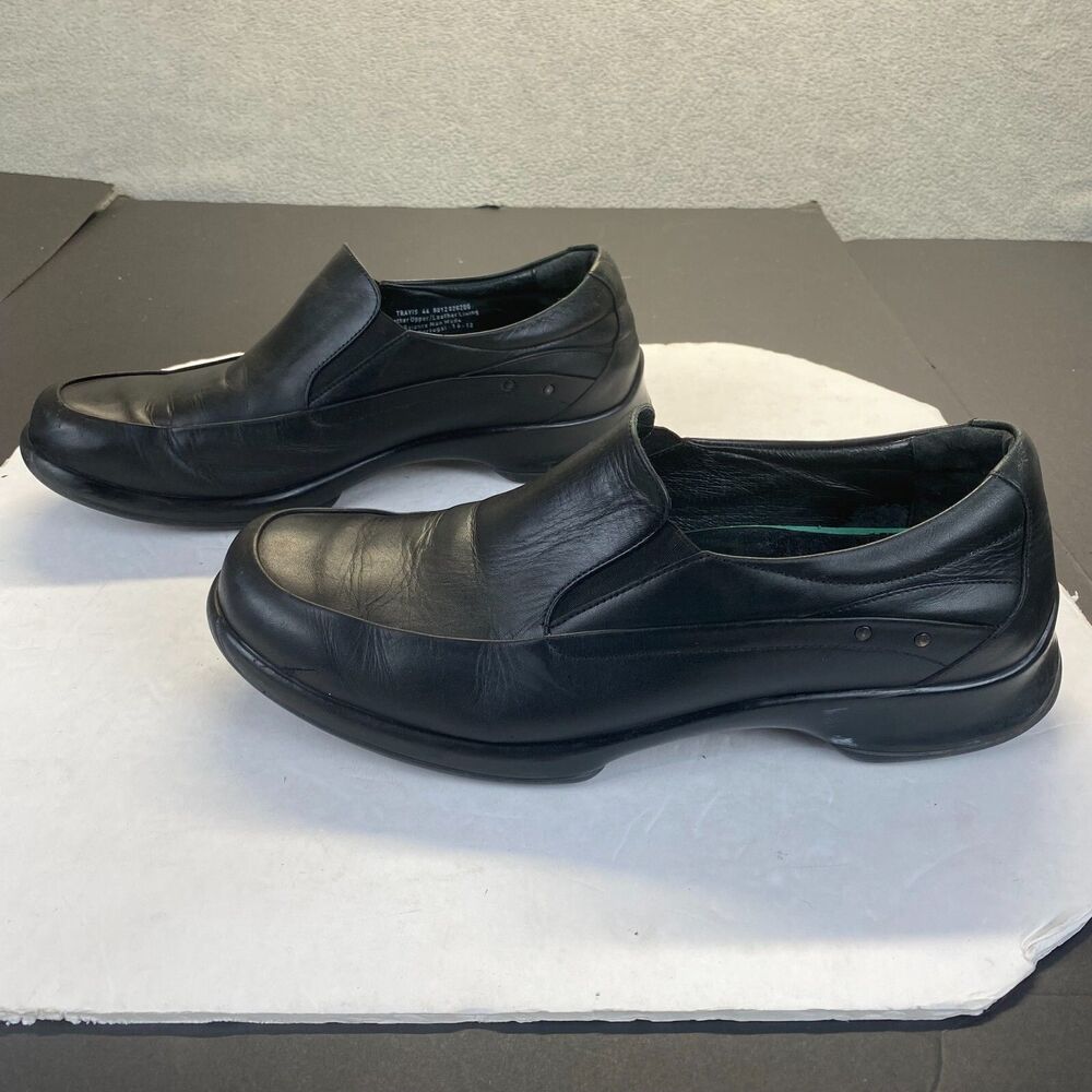 Dansko Travis Men Size EU 44/10.5 Shoes Black Leather Clogs Loafers